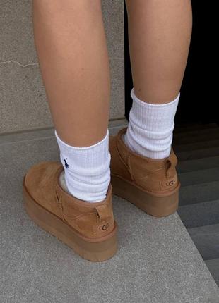 Жіночі The Ugg Classic ShortII boot chesnut platform2 фото