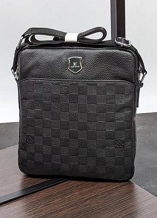 Кожаная сумка мессенджер