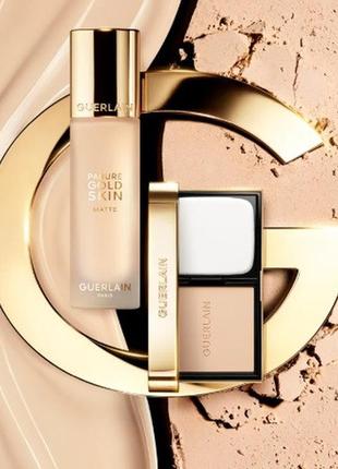 Пудра для лица guerlain parure gold skin control high perfection matte compact foundation 0n, refill4 фото