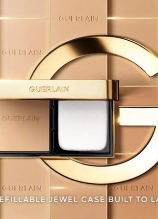 Пудра для лица guerlain parure gold skin control high perfection matte compact foundation 0n, refill5 фото