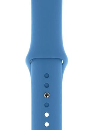 Силиконовый ремешок для умных часов smart watch 38/40 (голубой)