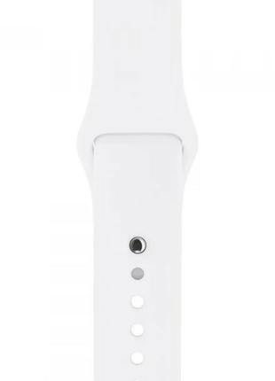Силіконовий ремінець для розумних годинників smart watch 42/44 (білий)