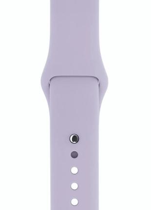 Силіконовий ремінець для розумних годинників smart watch 38/40 (сіро-бузковий)