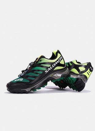 Кроссовки  salomon xt-4 og black/green новинка (зимний)4 фото