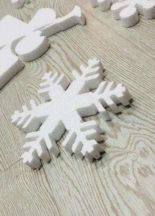 Набір новорічний (27 сніжинок з пінопласту)6 фото