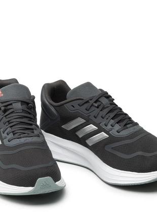 Беговая обувь adidas duramo 10 gw8346 grey six/silver metallic/turbo