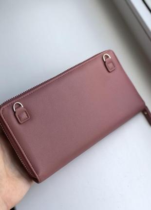 Жіночий клатч-гаманець baellerry leather dark pink4 фото
