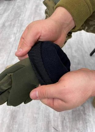 Тактические зимние перчатки для зсу , армейские зимние перчатки на флисе