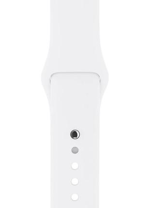 Силиконовый ремешок для умных часов smart watch 38/40 (белый)