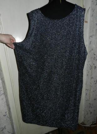 Шикарна-стрейч,ошатна,новорічна сукня на запах із люрексом,мега батал,h&m7 фото