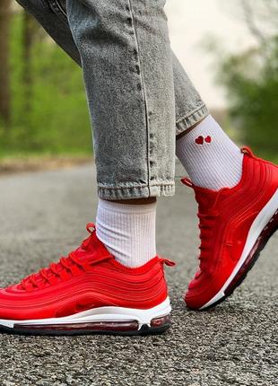 Кроссовки nike air max 97 red кросівки