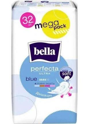 Гігієнічні прокладки bella perfecta ultra blue 4 краплі 32 шт
