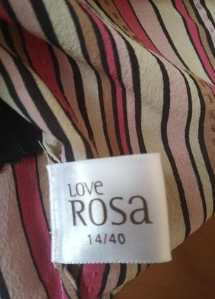 Летняя майка блуза топ шелк  love rosa5 фото