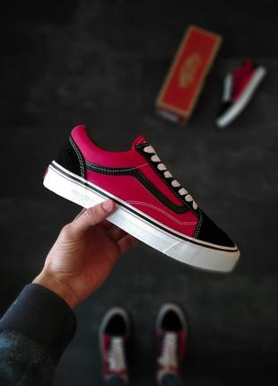 Кеды мужские vans old skool, красные (ванс олд скул, вансы, венс, кроссовки, кеди, обувь)