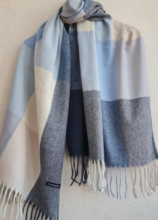 Кашемировый шарф в клетку