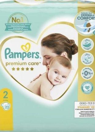 Підгузники дитячі pampers premium care №2 4-8кг 94 шт.