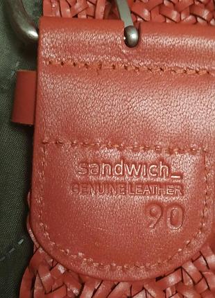 Кожаный ремень sandwich