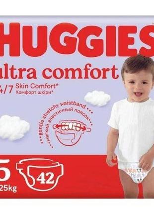 Підгузники дитячі huggies ultra comfort №5 12-22 кг 42 шт
