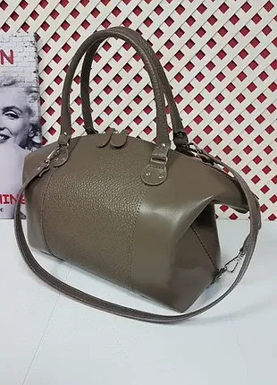 Сумка женская "верона" натуральная кожа, капучино матовая