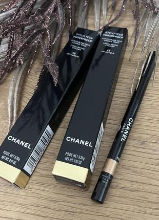 Оригінал водостійкий олівець для очей chanel stylo yeux waterproof оригінал водостійкий олівець для очей 48 or antique1 фото