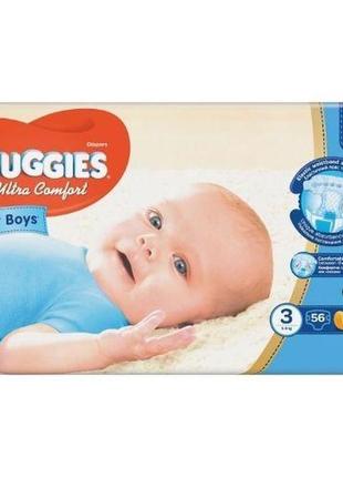 Підгузники дитячі huggies ultra comfort №3 10-16 кг 56 шт