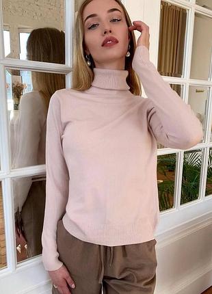 Женская теплая водолазка гольф свитер светр4 фото