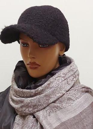 Стильна тепла кепка бейсболка 55-56 тедді