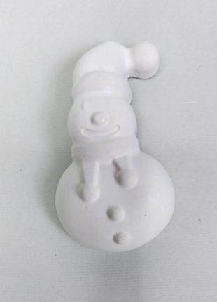 Гіпсова фігурка для розмальовування сніговик1 фото