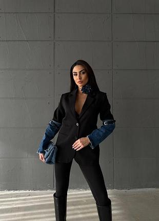 Новинка 🛍️
ексклюзивні жакети оверсайз комбіновані з денімом та ремінцями на рукавах