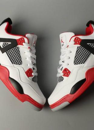 140637327 point air jordan 4 retro white red fur 1690 Jordan Air Fleece Joggers Mens