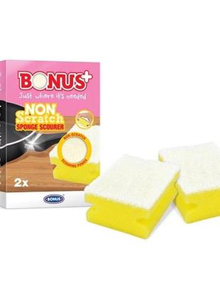 Губка bonus non-scratch easy sponge scourer для миття посуду 2 шт