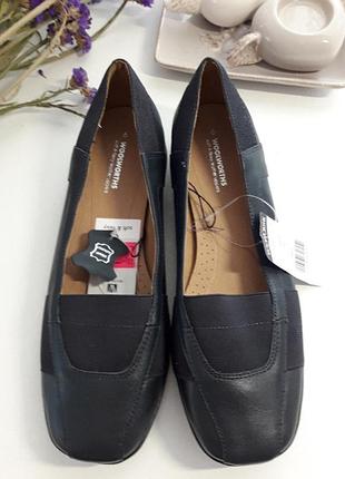 Туфли кожанные темный графити
