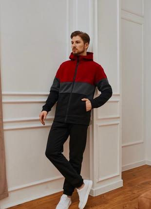 Обновление! стильный, зимний спортивный костюм на флисе