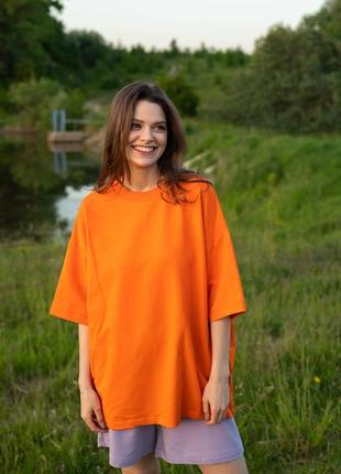 Футболка oversize orange