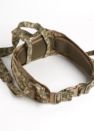 Ремінь розвантажувальний тактичний армійський assault frag belt, колір pixel