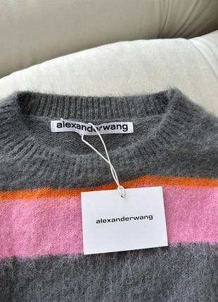 Свитер кофта в полоску шерстяной alexander wang