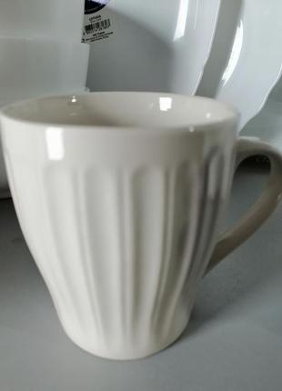 Чашка кераміка "white stripe" 270мл2 фото