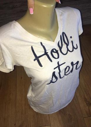 Hollister футболка белая оригинал2 фото