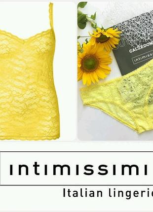 🌿очень красивый кружевной комплект дня сна intimissimi пеньюар и трусики