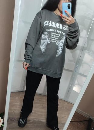 Новий подовжений світшот, толстовка pretty little thing на флісі