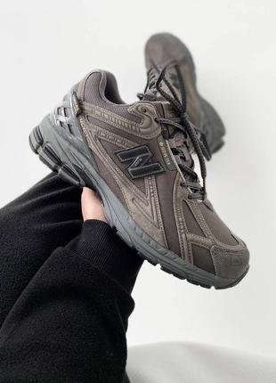 Мужские зимние кроссовки new balance 1906r gore-tex grey (мех)