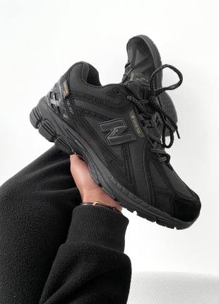 Мужские зимние кроссовки new balance 1906r gore-tex black (мех)