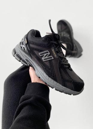 Мужские зимние кроссовки new balance 1906r gore-tex black/grey (мех)