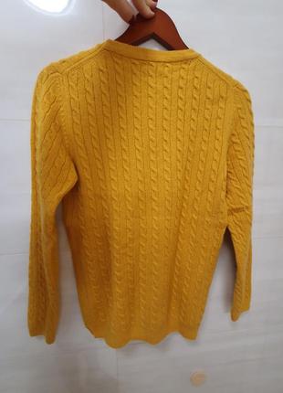 Кашеміровий светр massimo dutti, розмір l, гірчичного кольору2 фото
