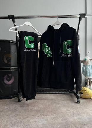 Теплый оверсайз костюм