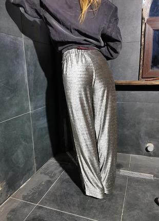 Бархатные стрейч на резинке велюровые плюшевые штаны брюки прямые msch moss copenhagen5 фото