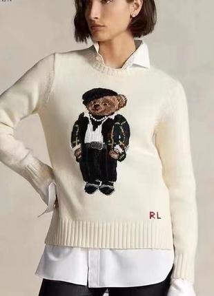 Polo ralph lauren шерстяной свитер, резьбовые модели3 фото