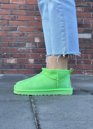 Уггі ugg classic ultra mini parakeet green