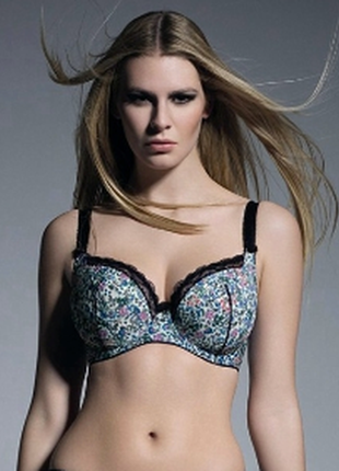 Eur 70dd нежный бюстгальтер на большую грудь цветочный принт лиф лифчик бюст №216