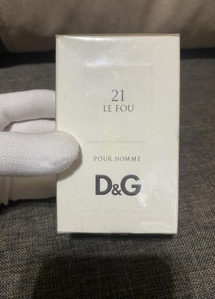 Dolce & gabbana 21 le fou pour homme туалетна вода 50 мл, оригінал.1 фото